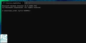 حذف فایل های Temp ویندوز 11 از طریق  Command Prompt